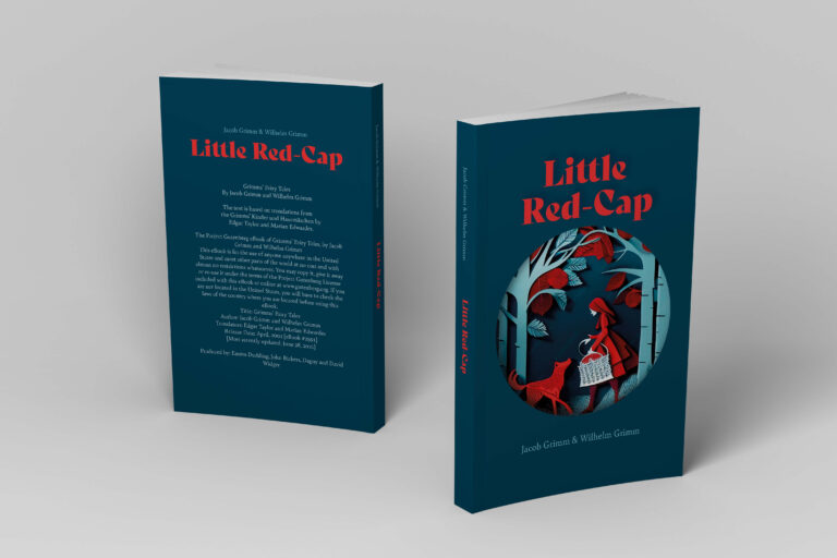LittleRedCap boek ontwerp (mockup)