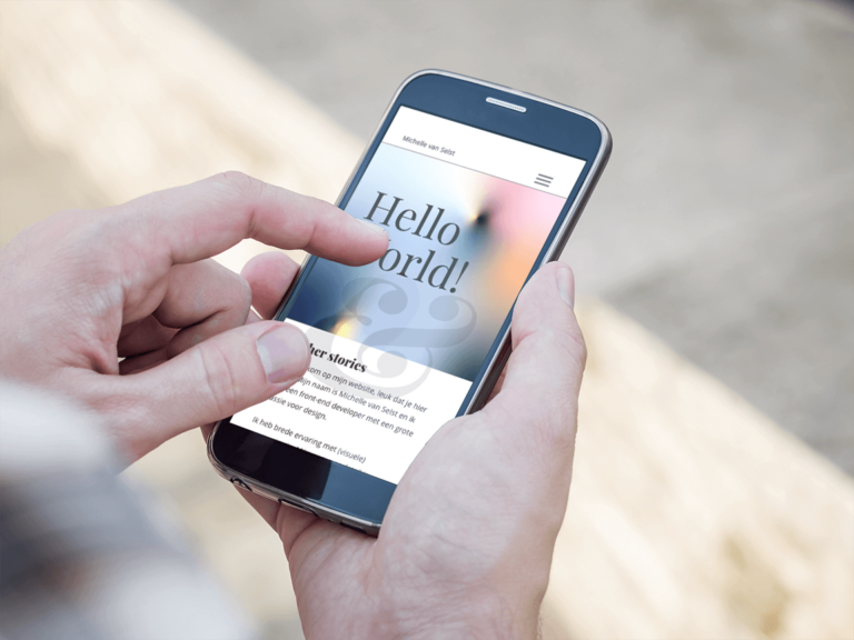 Mobile website (mockup)